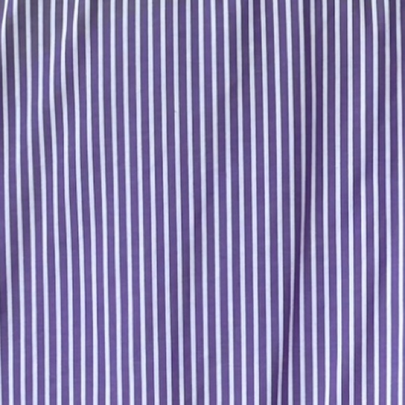 NWOT RALPH LAUREN sM ‘Non Iron’ purple striped shirt-silky hi thread ct cotton - Picture 5 of 6